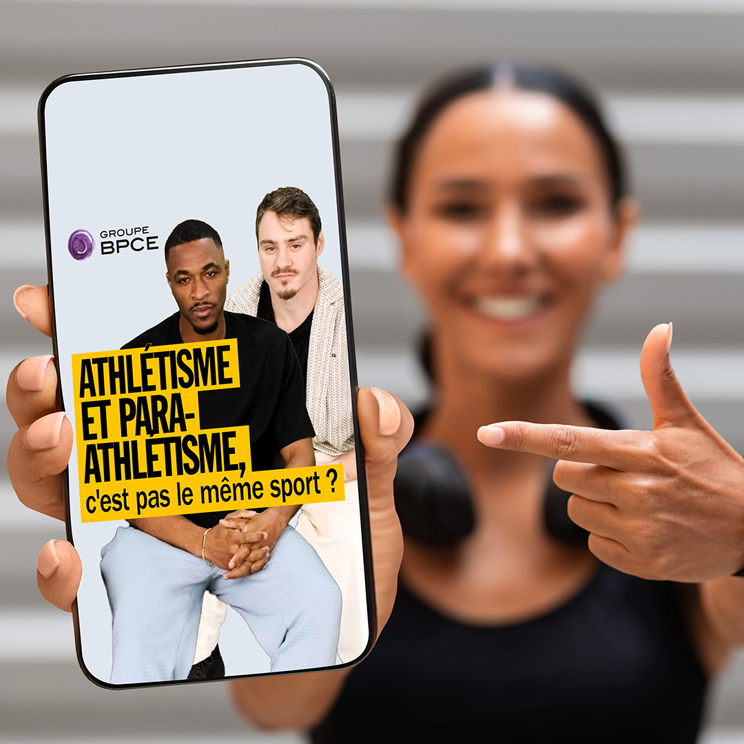 Image of Wilhem Belocian, hurdler, and Dimitri Jozwicki, sprinter para-athlete