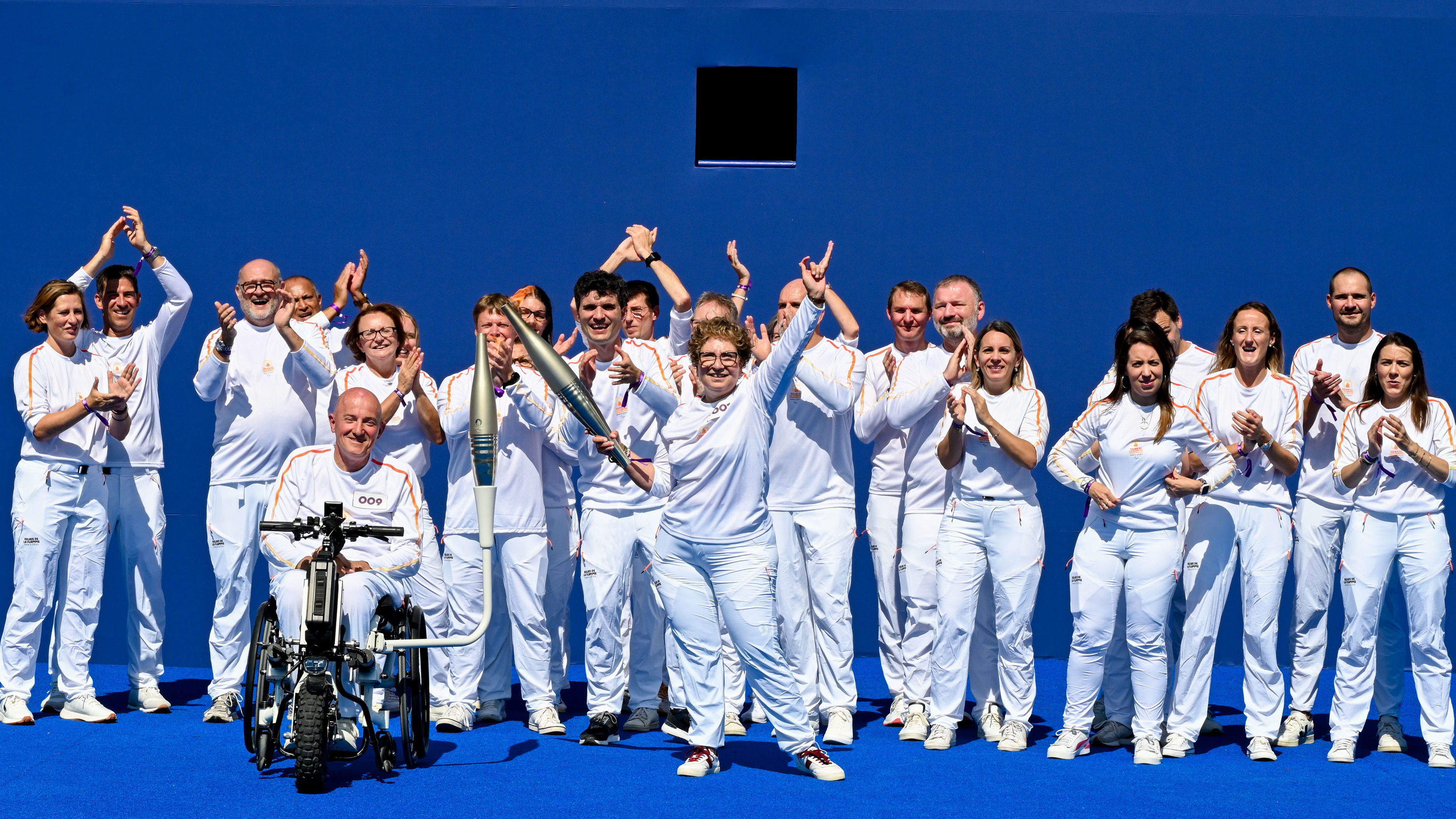 Photo du Relais collectif de la Flamme Paralympique de Paris 2024