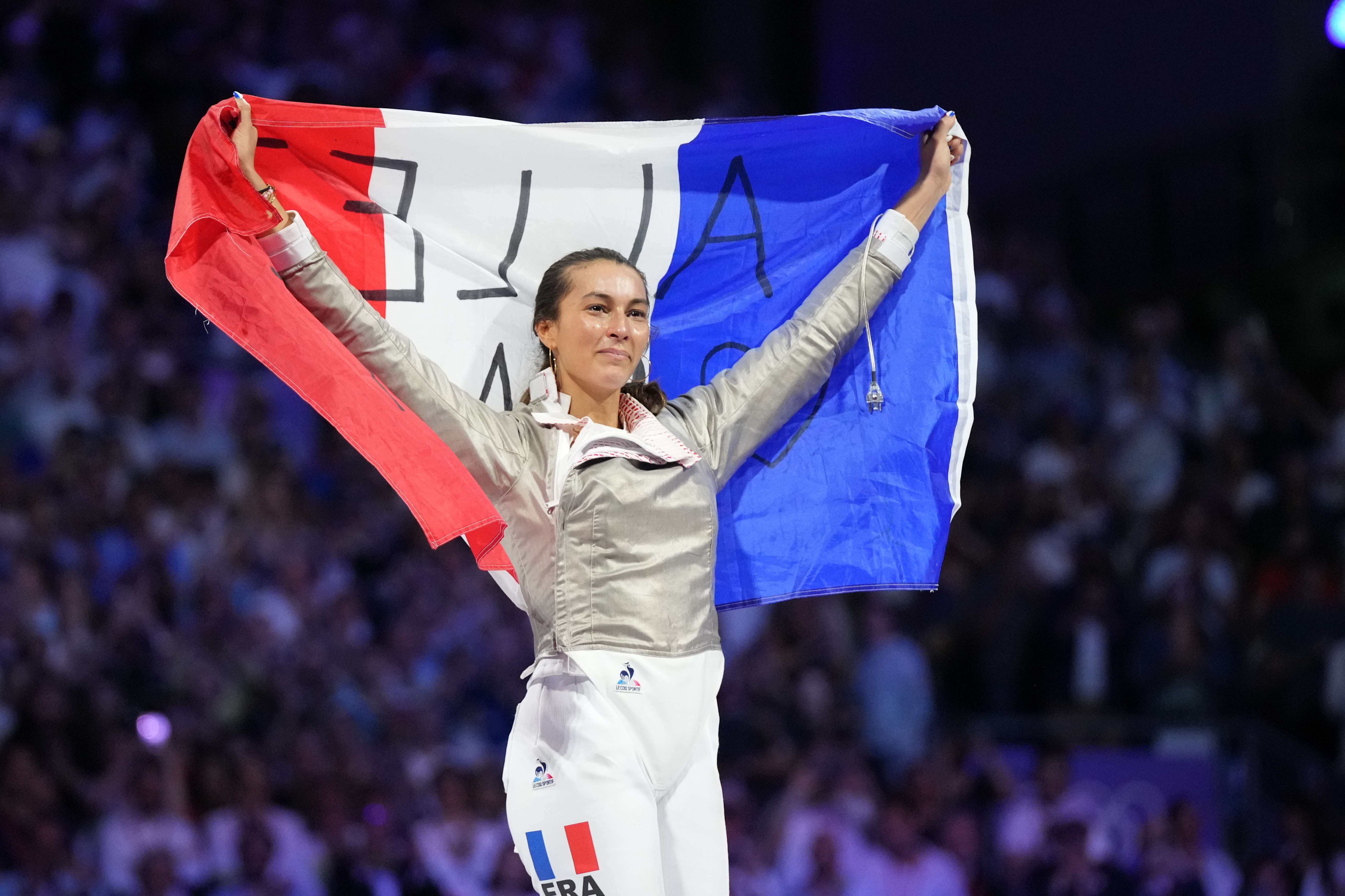 Sara Balzer, a sand-blaster supported by Caisse d'Epargne Grand Est Europe, wins silver medal at Paris 2024