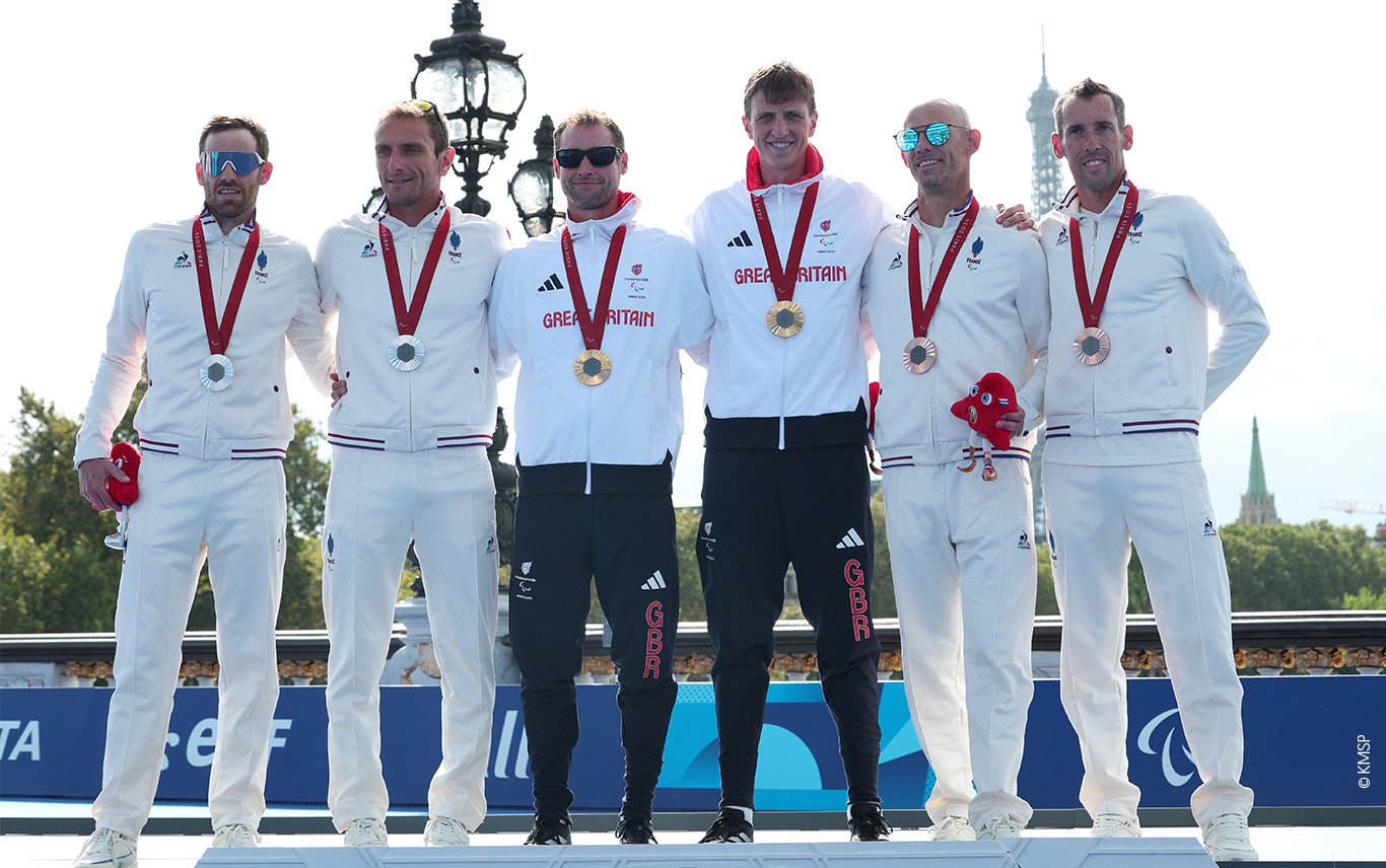 Le podium du triathlon PTV1