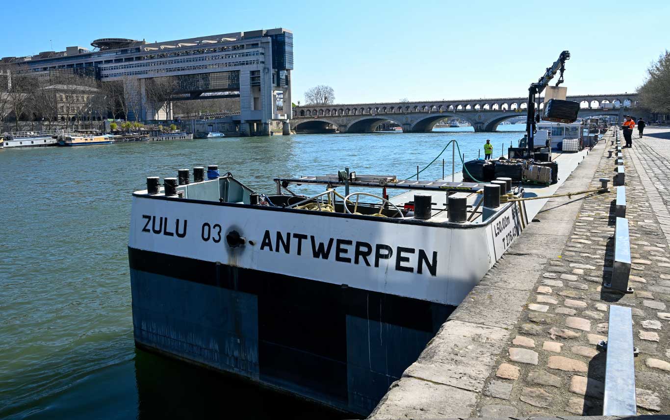 River barge on the Seine