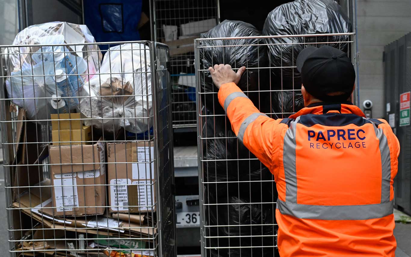 Collecting professional waste in Groupe BPCE's offices