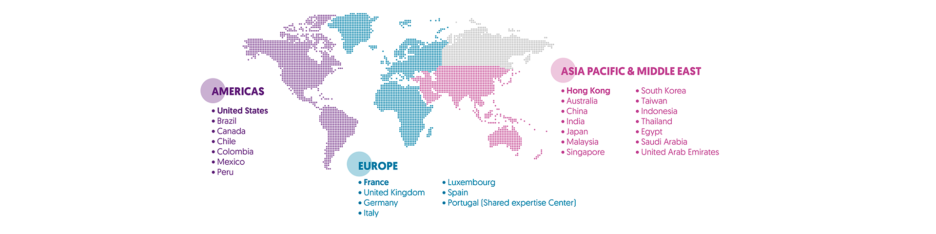 Map of Natixis Corporate & Investment Banking locations