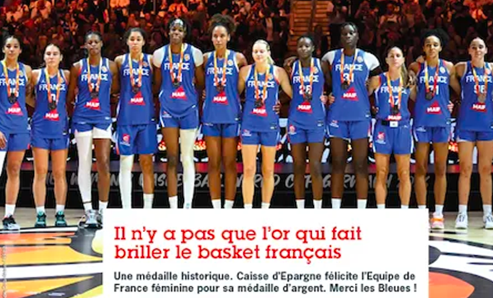 L'Equipe de France féminine de basket vice-championne du monde 2026